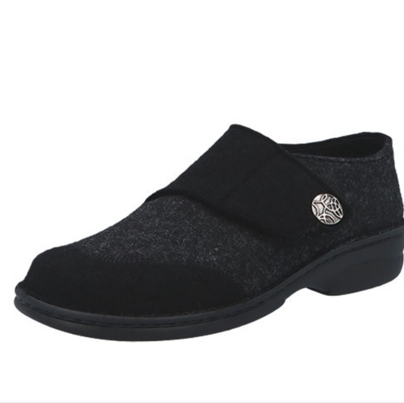 Berkemann Jarla Black and Gray Slippers - Unisex. - Picture 1 of 7